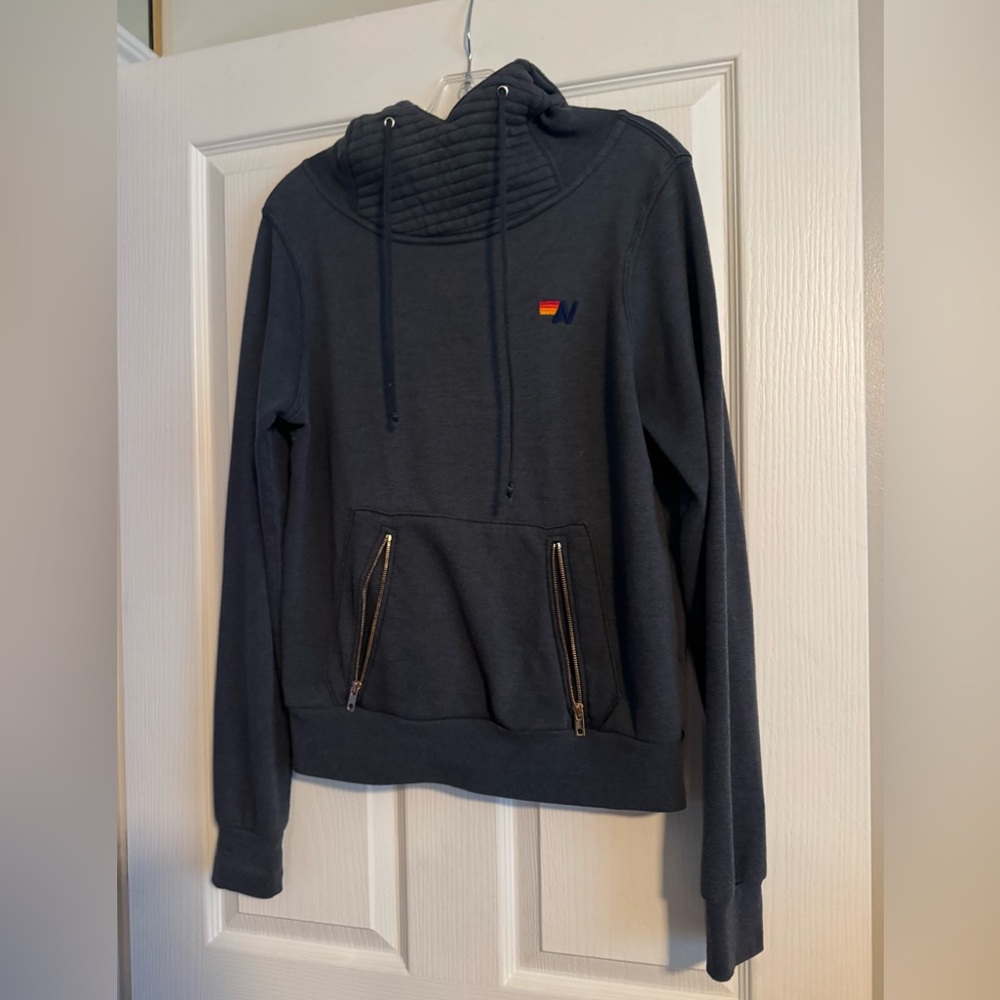 Aviator nation Ninja sweatshirt in charcoal